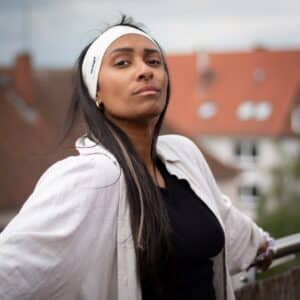 meangrl Stirnband - vanillacreme – Bild 2